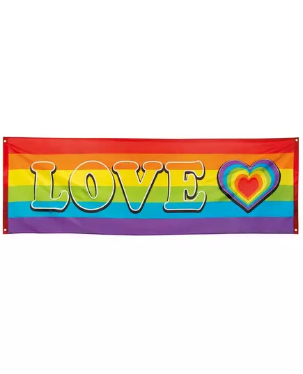 LOVE-regnbågsbanner 74 x 220 cm