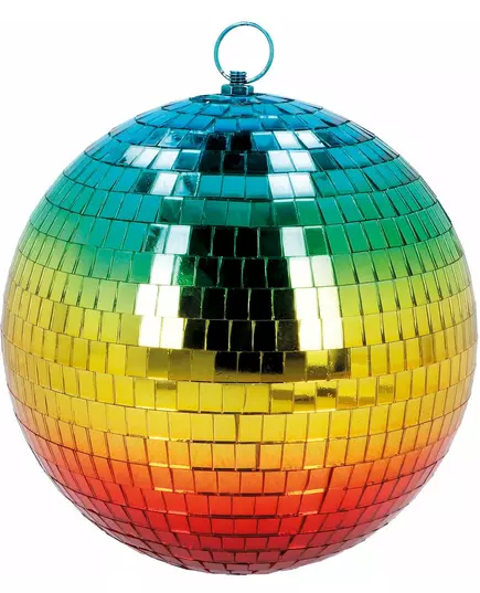 Regnbågsfärgad discokula 20 cm