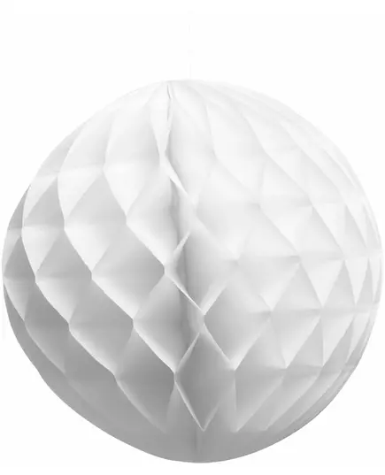 Vit bikakepappersboll 25 cm