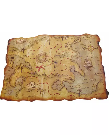 Piratskylt i plast 29 x 45 cm