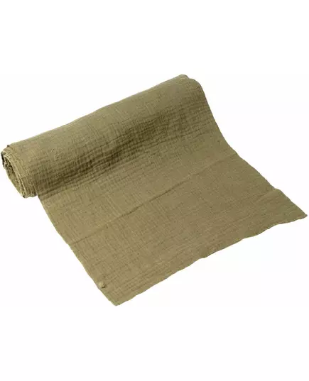 Bordslöpare i khakifärgad bomullsgasväv 30 cm x 3 m