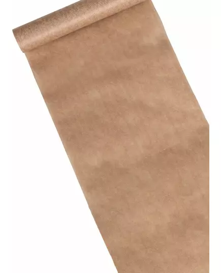 Löpare i nonwoven med naturlig bomullseffekt 28 cm x 5 m