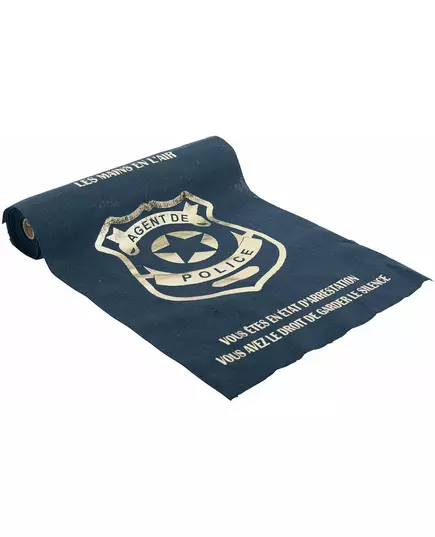 Bordslöpare polis marinblå och guld 28 cm x 5 m