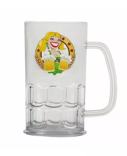 Genomskinligt ölglas 14 cm ölfest