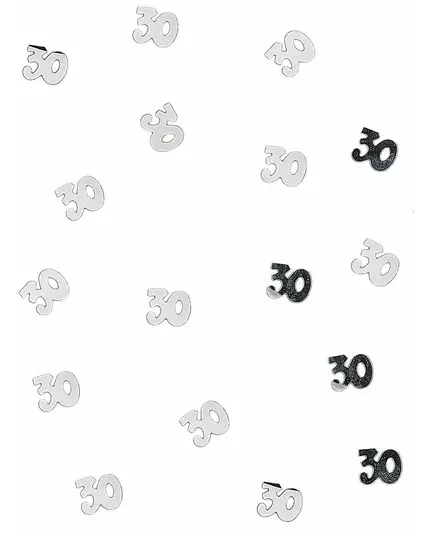 Bordsconfetti i trä 30 silverfärgade 10 g