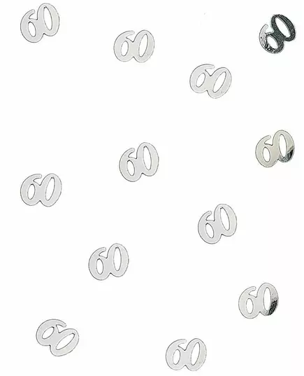 Bordsdekoration konfetti i trä, 60 silverfärgade, 10 g