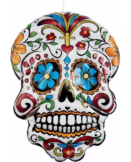 Uppblåsbart Dia de los Muertos-kranium, 100 cm