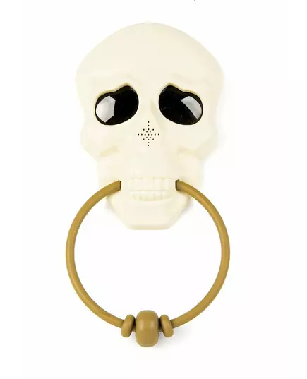 Ljud- och animerad skelettdörrdekoration 30 cm