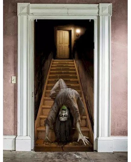 Dörrdekoration besatt zombie 80 x 180 cm