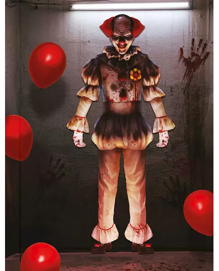 Clownväggdekoration 180 cm