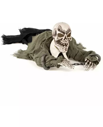 Animerad, lysande och ljudande skelettdekoration Halloween