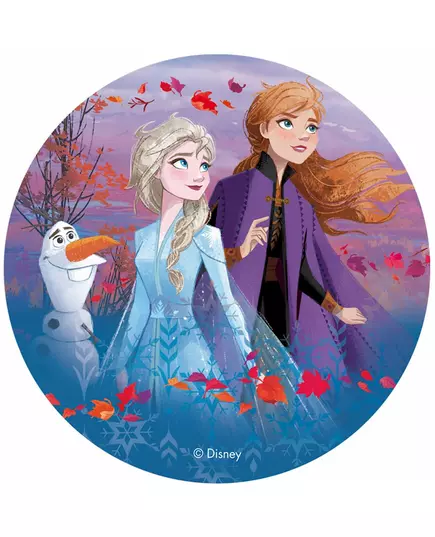 Ätbart oblat La Reine des Neiges 2™ Anna, Elsa och Olaf 20 cm