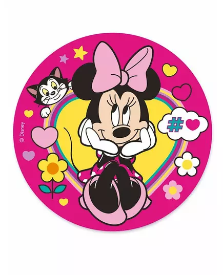 Minnie™-tårtbild i oblat rosa 20 cm