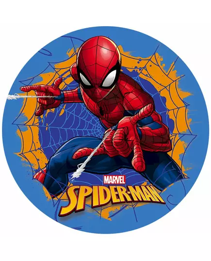 Blått Spiderman™-oblat 20 cm