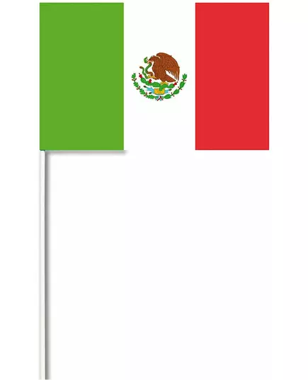 Pappersflagga Mexiko 14 x 21 cm