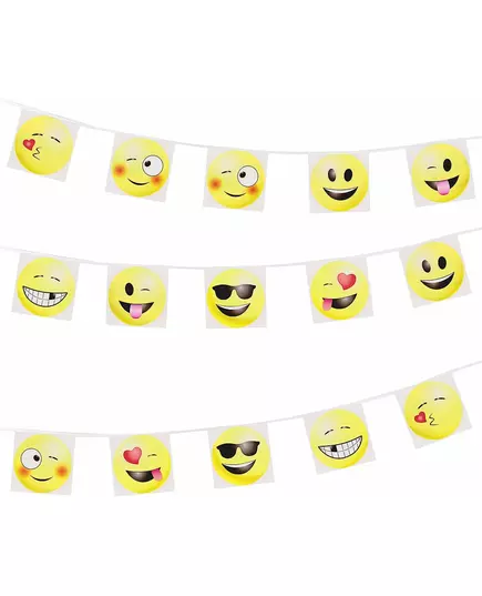 Imoji™-vimpelgirlang med uttryckssymboler 8 m
