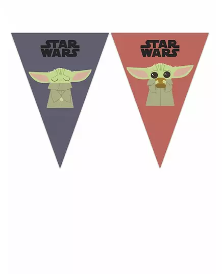 Vimpelgirlang i kartong baby Yoda The Mandalorian™ 2,3 m
