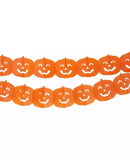 Halloweenkrans med pumpor 4 m