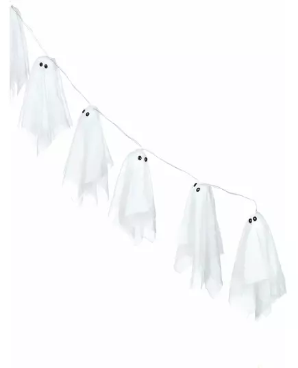 Lysande spökguirlang Halloween 150 cm