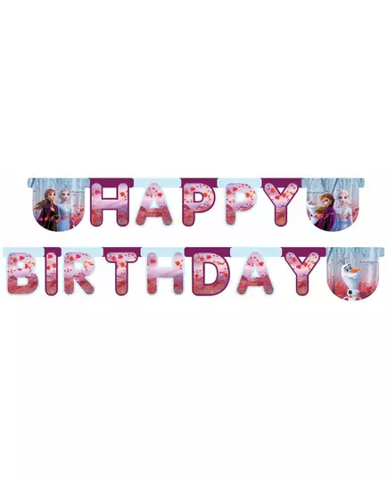 Girlang Happy Birthday La Reine des Neiges 2™ 200 x 16 cm