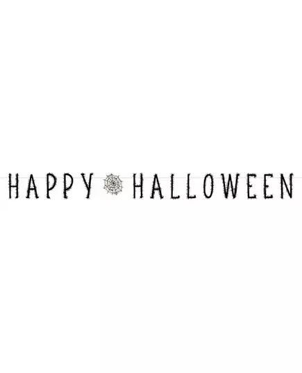 Happy Halloween-girlang spindelnät 180 cm