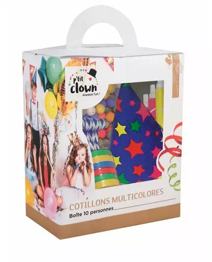 Färgglatt partykit för 10 personer