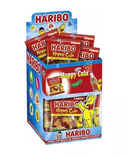 Mini-påse Haribo Happy Cola-godis – 40 g
