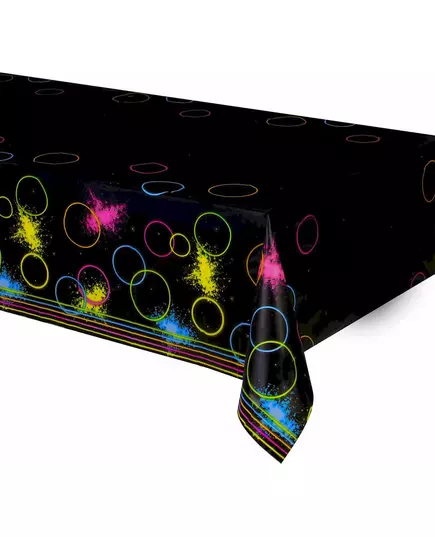 Plastduk Glow Party svart 137 x 259 cm