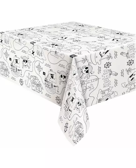 Pappersduk med piratens skattkarta 137 x 213 cm