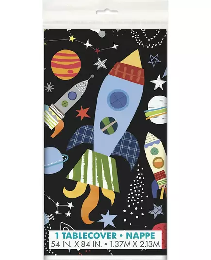 Svart universell plastduk 137 x 213 cm
