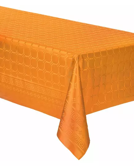 Pappersduk på rulle damast orange 6 m