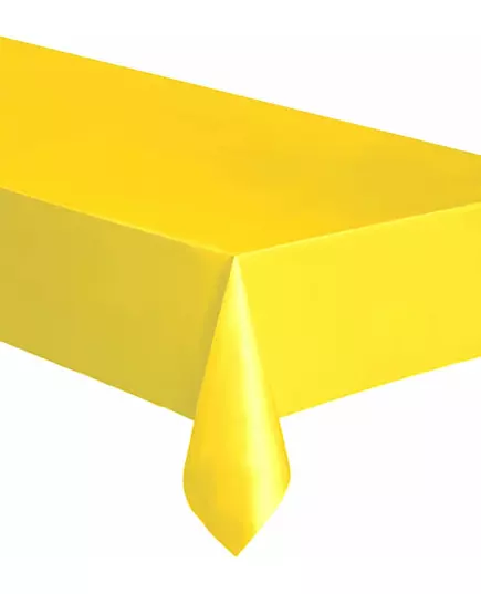 Rektangulär gul plastduk 137 x 274 cm