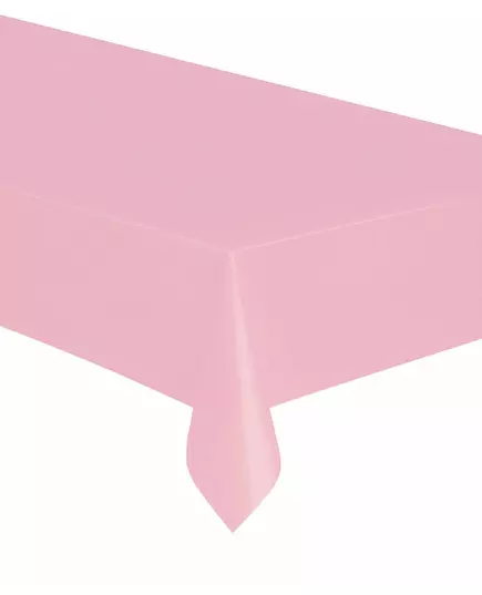 Rektangulär ljusrosa plastduk 137 x 274 cm