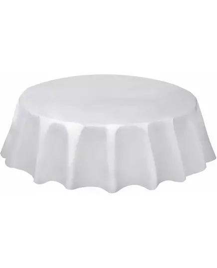 Rund vit plastduk 213 cm