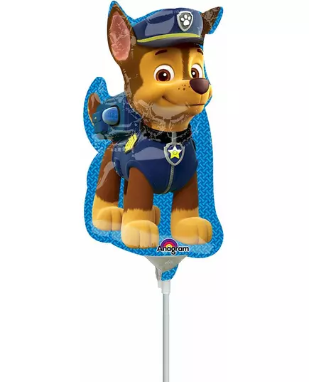 Liten aluminiumballong Chase Paw Patrol™ 27 cm