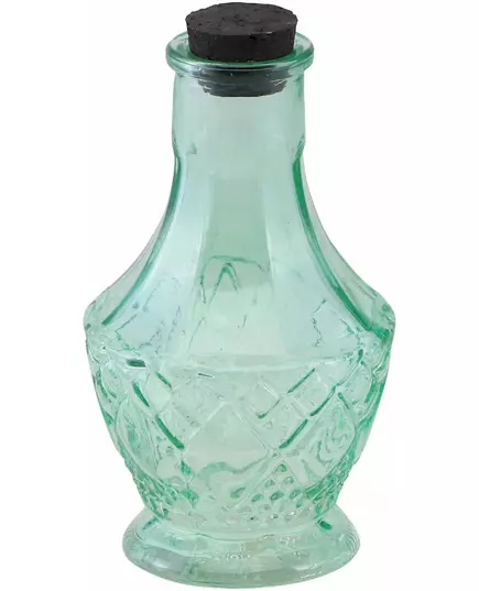 Grön glasflaska 11,5 cm