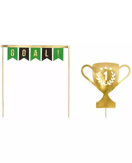 Tårtdekorationer fotbollsmästare 15,5–20 cm