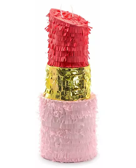 Läppstiftsformad piñata röd 20 x 54 x 20 cm