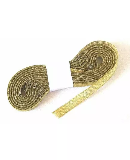 Guldfärgat band med metallisk look 6 mm x 10 m