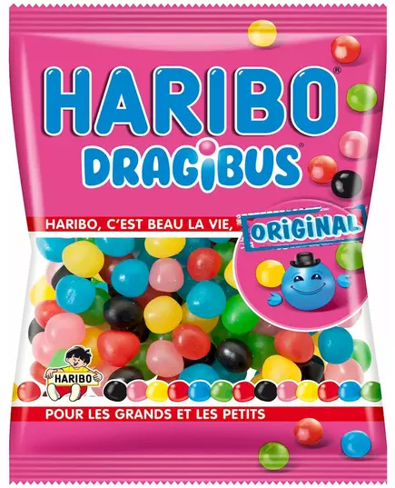 Påse Haribo Dragibus-godis – 120 g