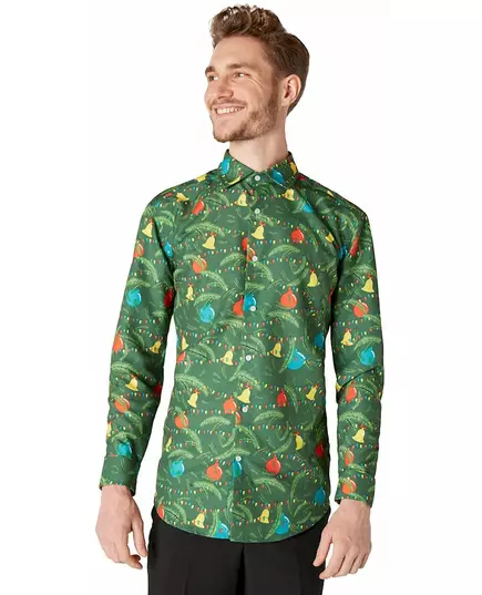 Grön julskjorta med mönster Suitmeister™ vuxen