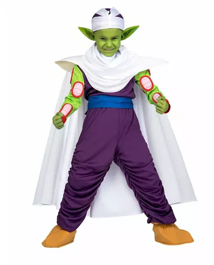 Piccolo Dragon Ball™ maskeraddräktset barn med smink