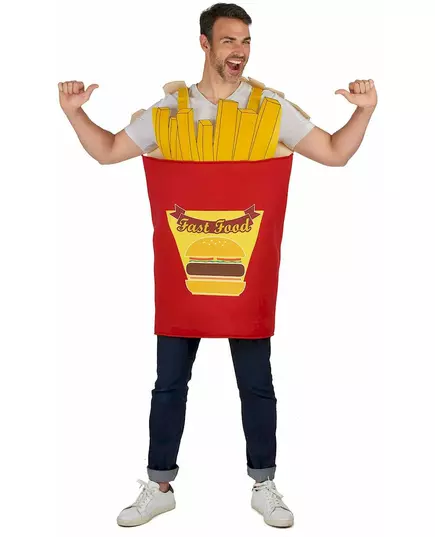 Maskeraddräkt pommes fritesstrut vuxen
