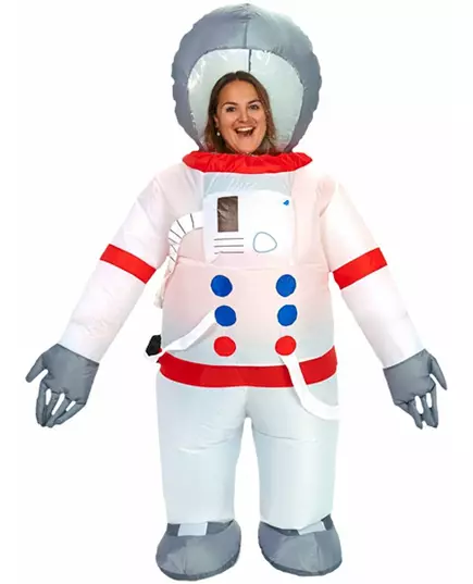 Uppblåsbar astronautmaskeraddräkt vuxen
