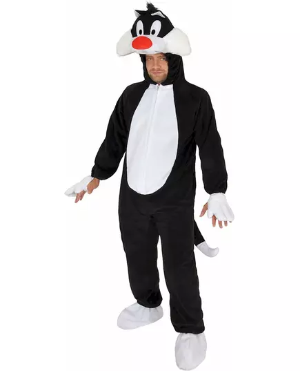 Klassisk Sylvester Looney Tunes™-maskeraddräkt för vuxen