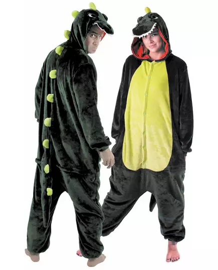 Dinosauriemaskeraddräkt med overall vuxen