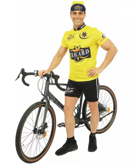 Gul cyklistmaskeraddräkt Tricard herr, Storlek: Large/X-Large