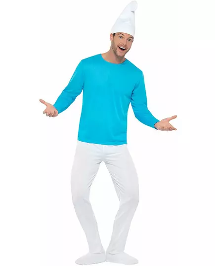 Maskeraddräkt Smurf™ i stor storlek för vuxen
