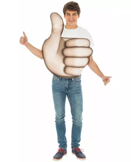 Maskeraddräkt Emoji tumme™ vuxen