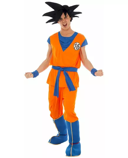 Goku Saiyan Dragon ball Z™-maskeraddräkt vuxen, Storlek: Large